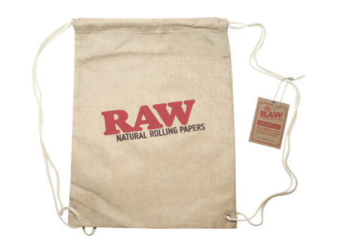 RAW Drawstring Tan Bag