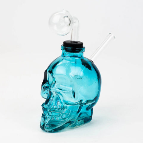 Soft Glass Skull Oil Bong