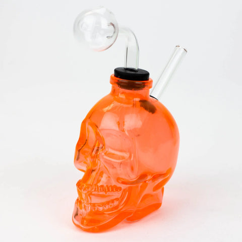 Soft Glass Skull Oil Bong