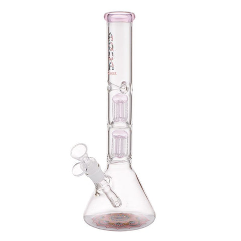 12″ Aqua Glass Beaker Bong