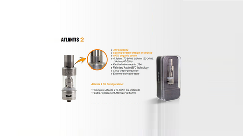 Aspire Atlantis 2  www.metrovapeshop.ca