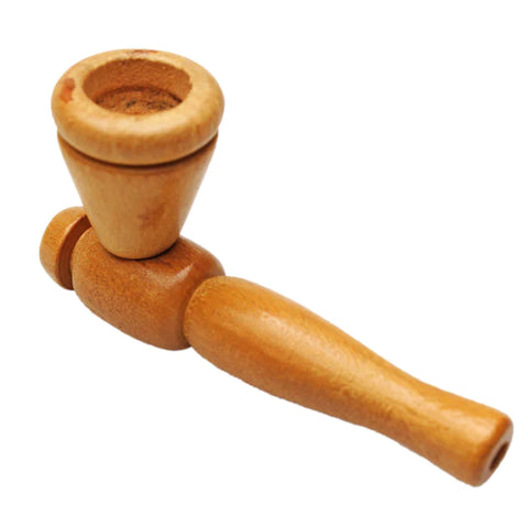 WOODEN PIPE GENUINE PIPE CO LIGHT TEAK