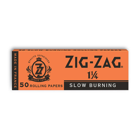 Zig-Zag Slow Burning Orange Papers - 1 1/4"